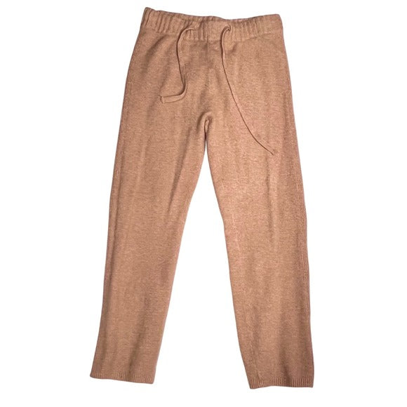Womens Time and Tru Knit Lounge Brown Drawstring Pants-Small