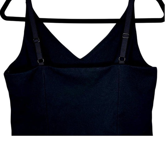 Cabi Black V-Neck Crop Top- Medium