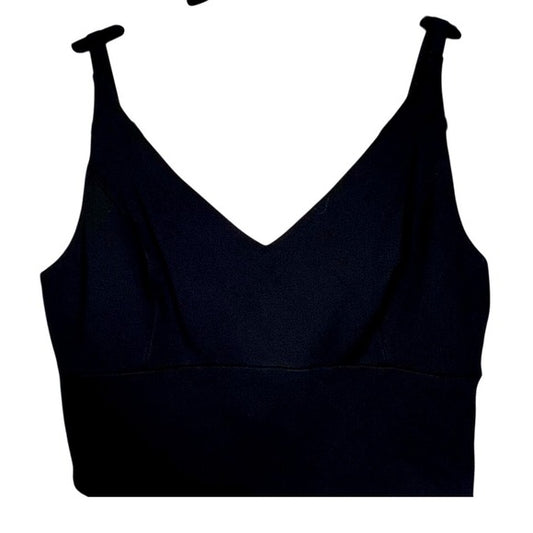 Cabi Black V-Neck Crop Top- Medium