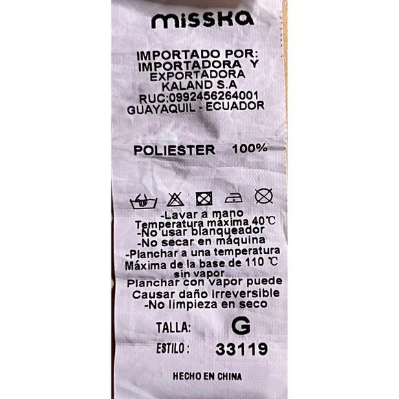 Misska Women's Floral Print Tie Front Top Blouse Bell Sleeve-Large