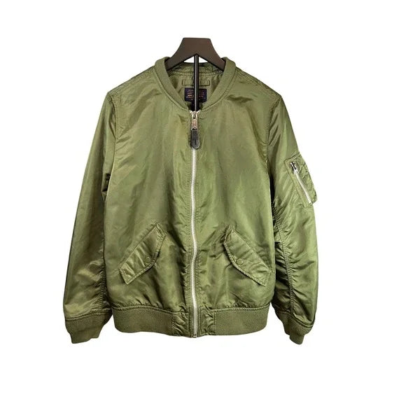 Alpha Industries MA-1 Bomber Jacket Olive Green-Large