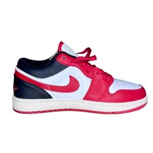 Air Jordan 1 Low Red White Black, Athletic Shoes 4.5Y