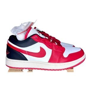 Air Jordan 1 Low Red White Black, Athletic Shoes 4.5Y