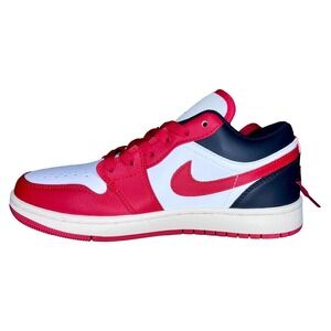 Air Jordan 1 Low Red White Black, Athletic Shoes 4.5Y