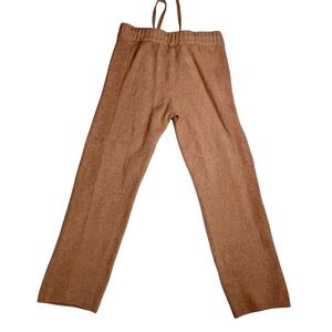 Womens Time and Tru Knit Lounge Brown Drawstring Pants-Small